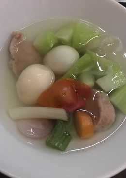 Sayur Bening Labu siam (bening brambang salam)