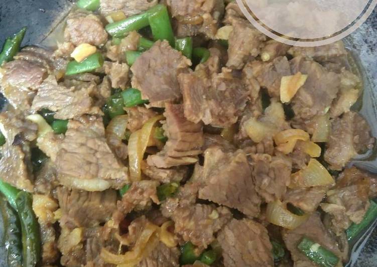 gambar untuk resep makanan Oseng Daging Sapi Buncis