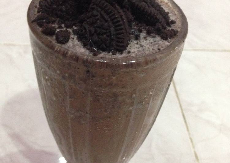 cara membuat Milo Milkshake With Oreo