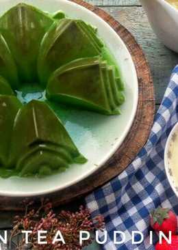 Puding Green Tea Vla Vanila