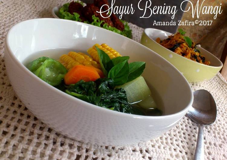 bahan dan cara membuat Sayur Bening Wangi