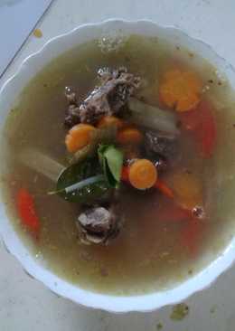 Sup tulang kambing sederhana