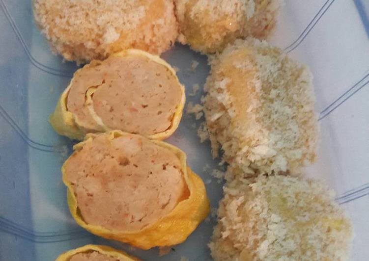 resep makanan Chicken shrimp egg roll