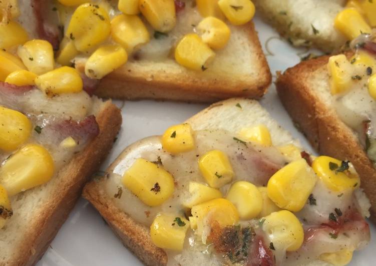 resep masakan Garlic corn bread ??praktis buat bekal