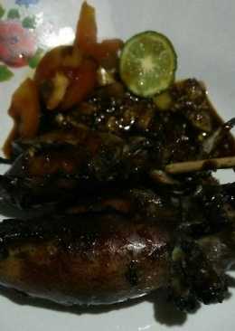 Cumi Bakar Sambal Kacang Spesial