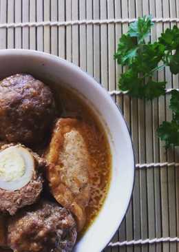 Semur bola daging telor puyuh