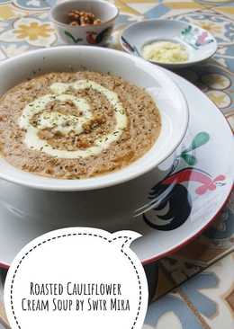 Low Carb Baked Cauliflower Cream Soup #ketopad_cp_anekasoup