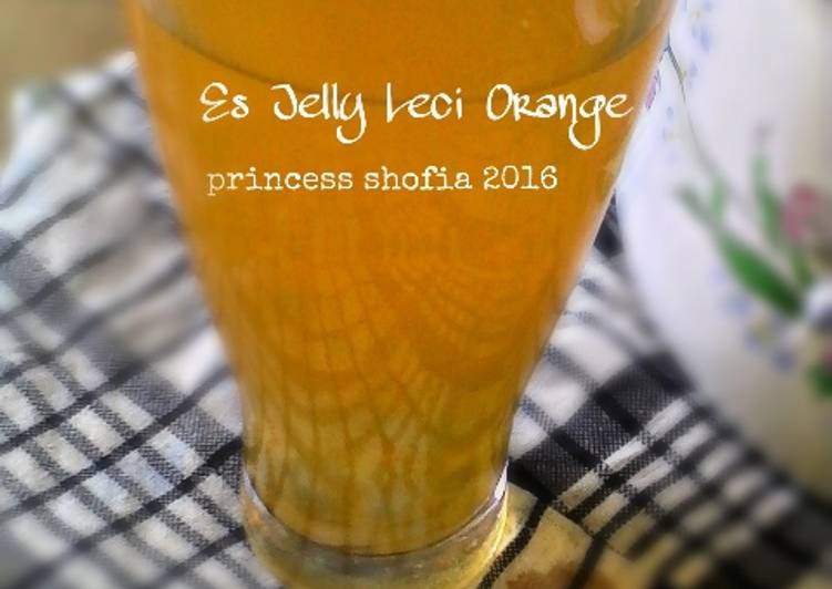 gambar untuk resep Es Jelly Leci Orange