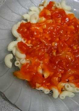 Pasta macaroni saus asam manis