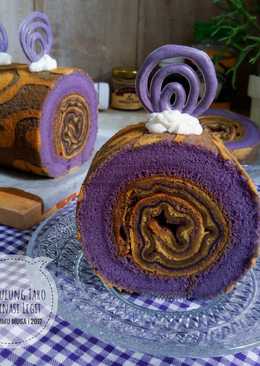 Bolu Gulung Taro Kombinasi Legit