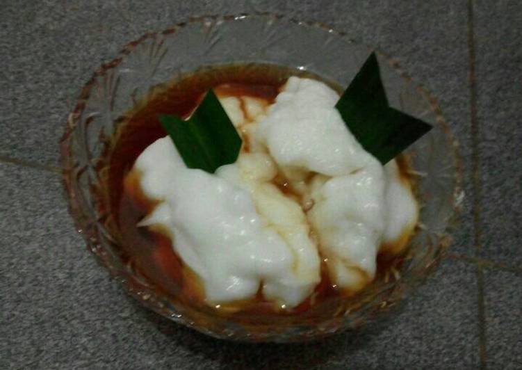 bahan dan cara membuat Bubur sumsum lembut bingits