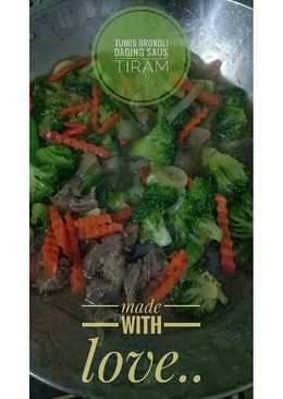 Tumis Brokoli Daging Saus Tiram
