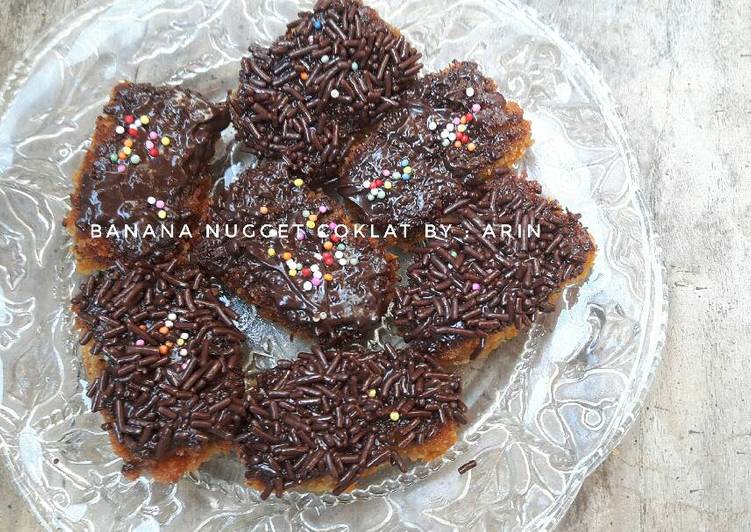 resep masakan Banana nugget coklat meses