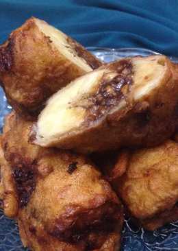 Sanggara Balanda (Pisang Goreng isi Cokelat Kacang) Khas Makasar