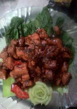 Pokcoy siram fillet ayam kecap