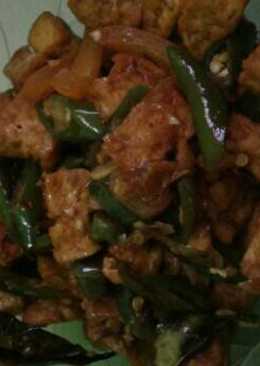 Tahu kecap cabe ijo