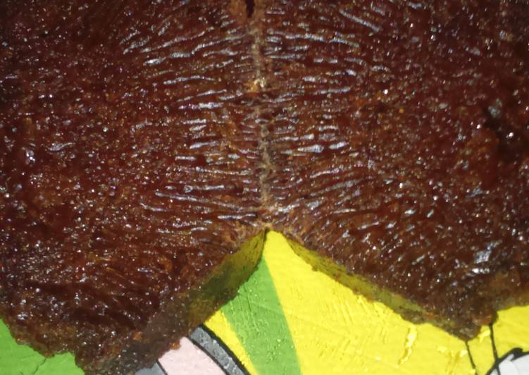 resep Cake Caramel (sarang semut)
