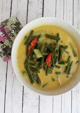 Sayur kacang panjang bumbu kuning