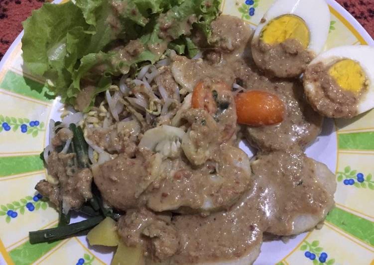 resep lengkap untuk Gado Gado