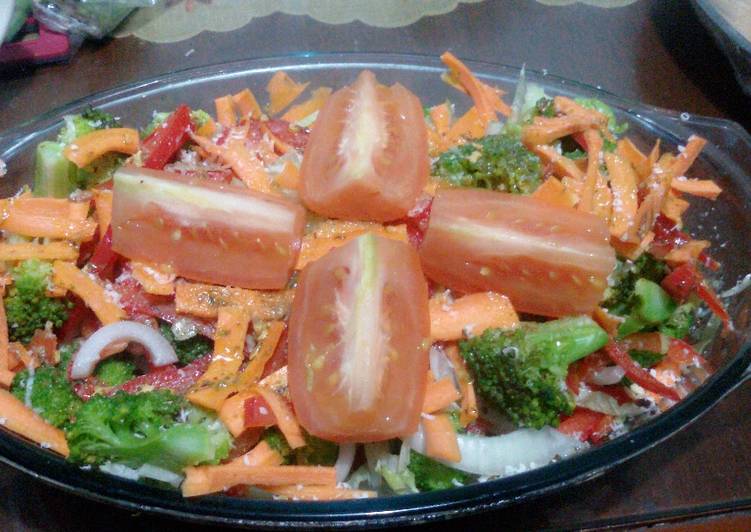 resep lengkap untuk Healthy Salad (diet)