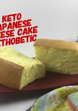 The Real Japanese Cheese Cake in Keto Version #kethobetic