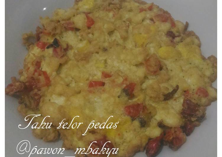 resep Tahu Telor pedas