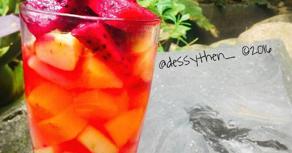 Resep Fresh fruty ice / es buah segar