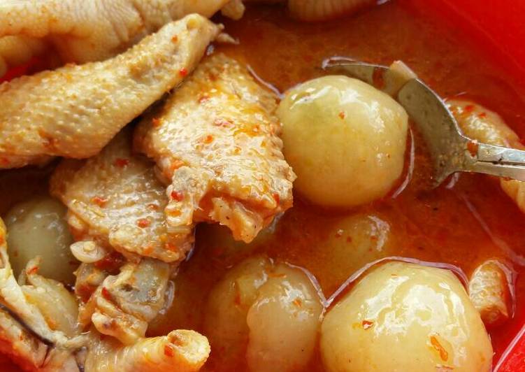 Resep Cilok kuah isi keju kornet Oleh Ervika Viona