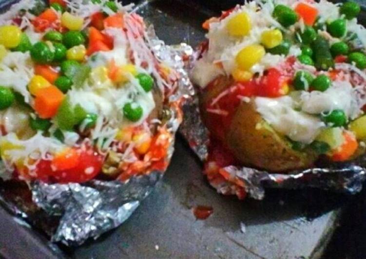 gambar untuk resep makanan Kumpir/turki potato/kentang oven