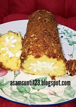 Roll Floss Cake / Bolu Abon Gulung