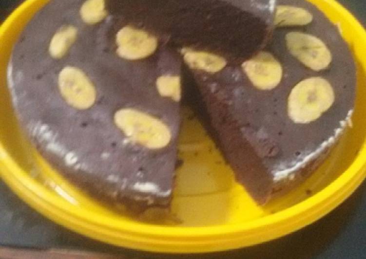 resep masakan Brownies pisang magic com