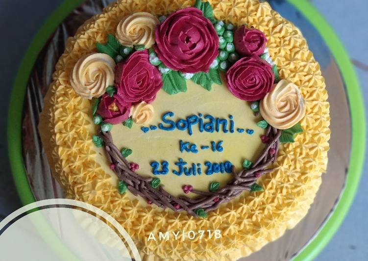 resep masakan Buttercream Super Lembut