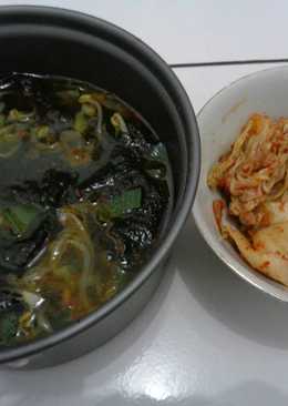 Sup Rumput Laut + Taoge Korea ala rempah Indonesia
