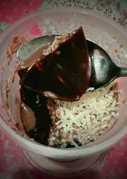 Puding coklat keju