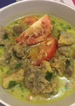 Soto medan daging sapi