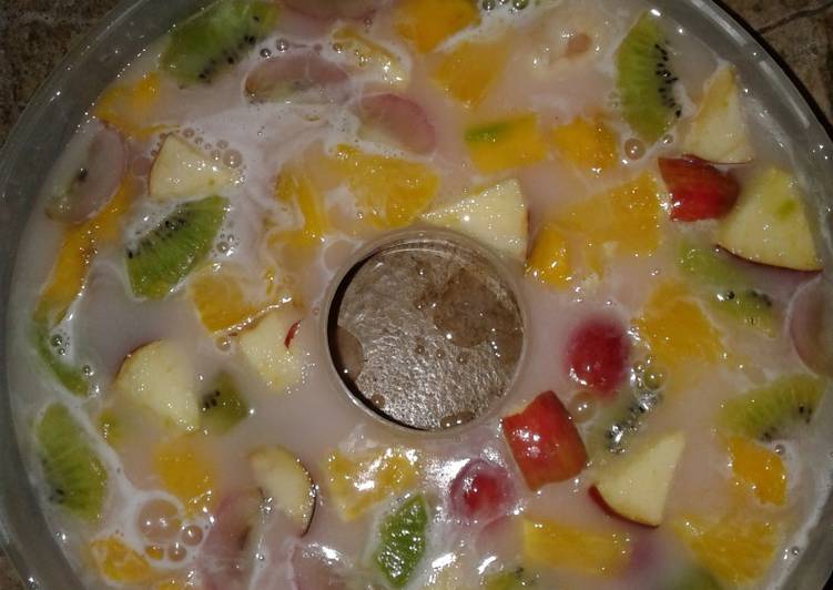 cara membuat Fruit puding aneka rasa