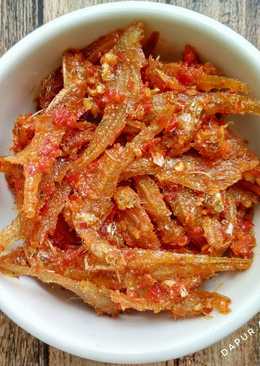 Balado Ikan Asin Bulu Ayam