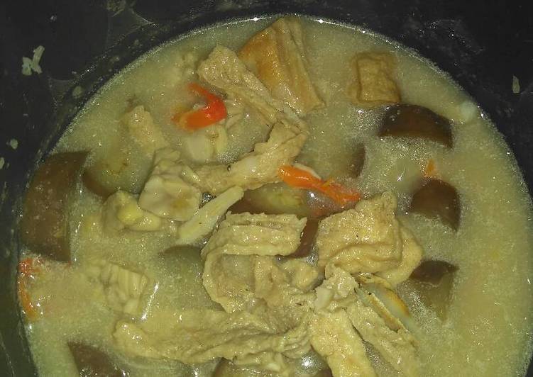 resep makanan Lodeh 4t (terong,tahu,tempe,teri) magicom