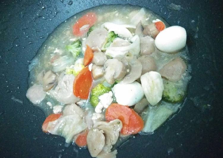 resep makanan Capcay ayam kuah