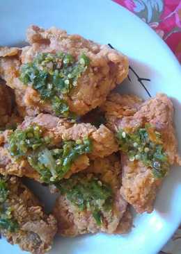 Ayam geprek sambel ijo ala2