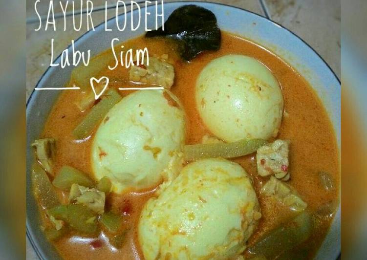 Resep Sayur Lodeh Labu Siam Oleh Nani Bunda Rafardhan