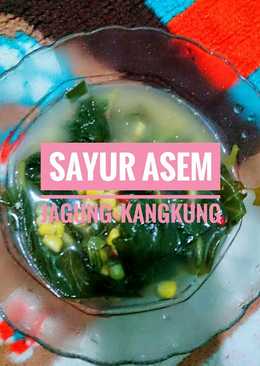 Sayur Asem jagung + kangkung