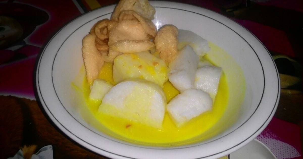 66 resep lontong kuah kuning enak dan sederhana - Cookpad