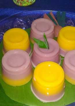 Puding ubi 2 lapis