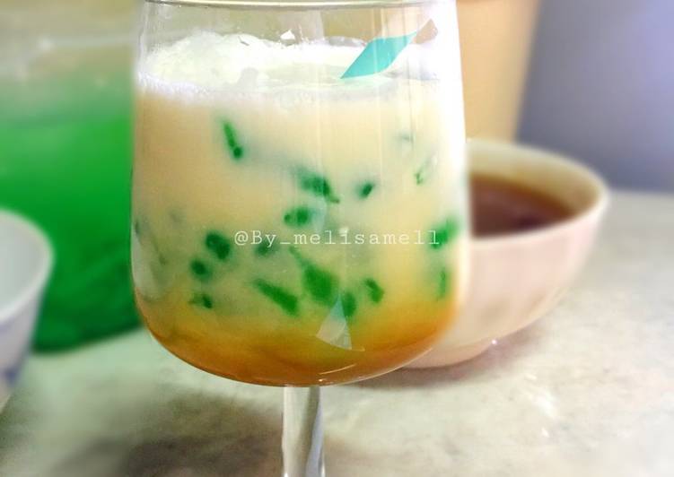 resep lengkap untuk Es cendol