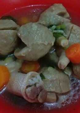 Sop Bakso Ceker penyemangat