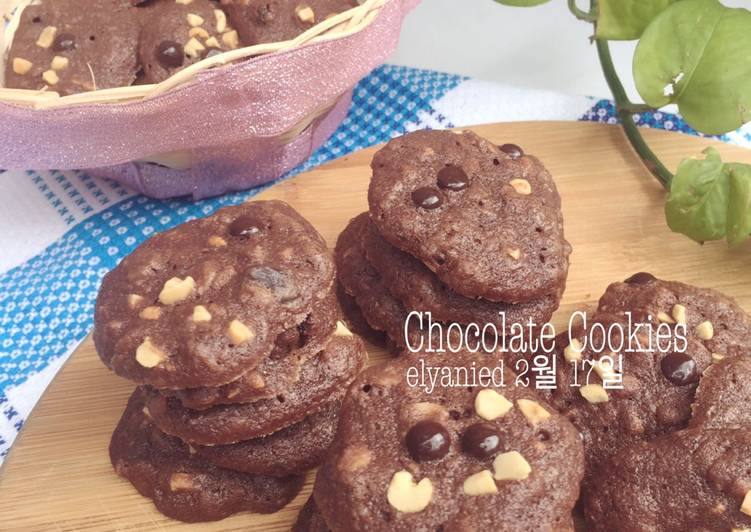 bahan dan cara membuat Chocolate Cookies - goodtime KW