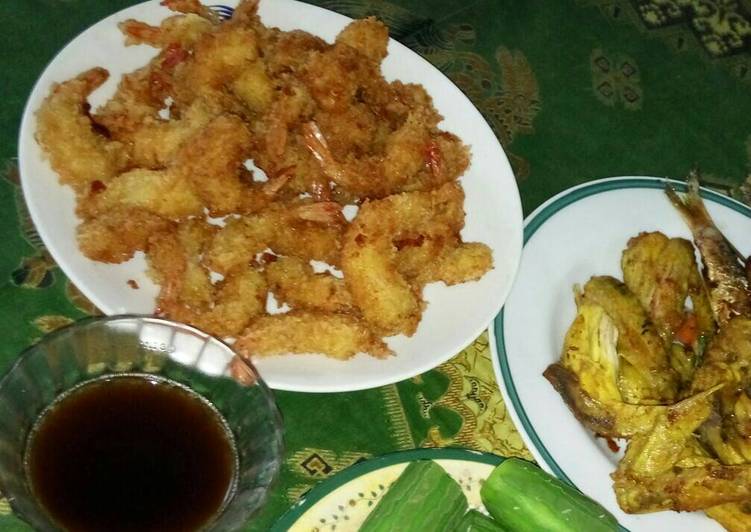 resep masakan 14. Udang goreng pasir saos Inggris