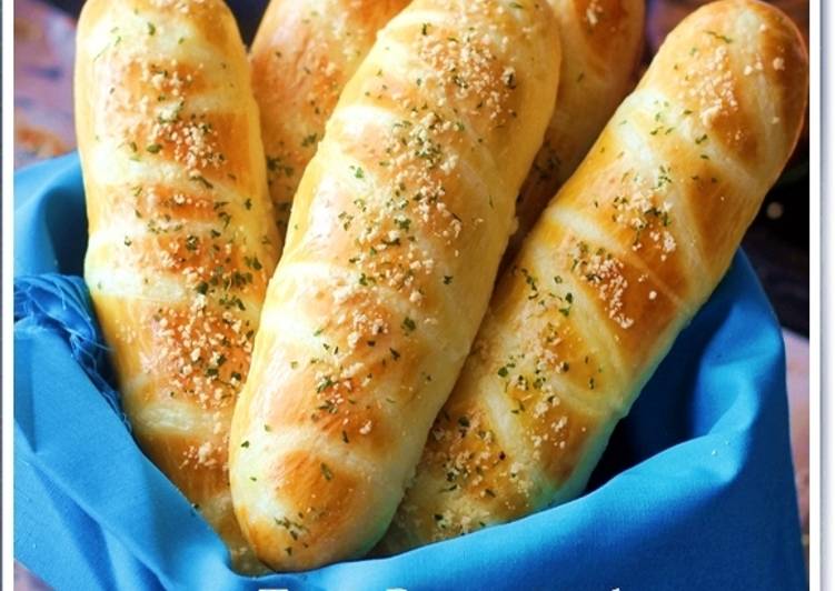 gambar untuk resep Roti Parmesan Cheese Parmesan Breadstick empuk tapi kokoh