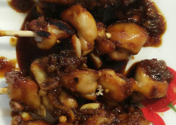 Resep Sate ayam simple panggang oven Oleh Indrias